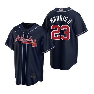 Atlanta Braves Michael Harris II Navy Jersey